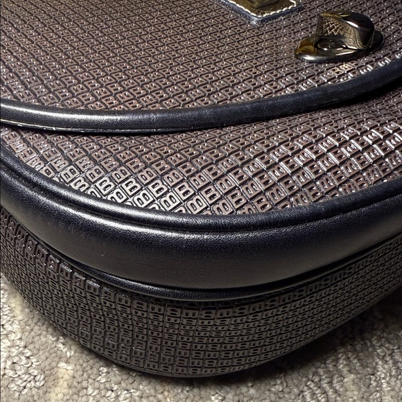 Bally Black Embossed B Crossbody - Picture 7 of 11